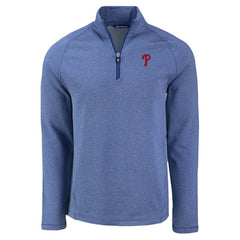 Philadelphia Phillies Cutter & Buck Peshastin Eco Fleece Recycled Raglan Quarter-Zip Top Online