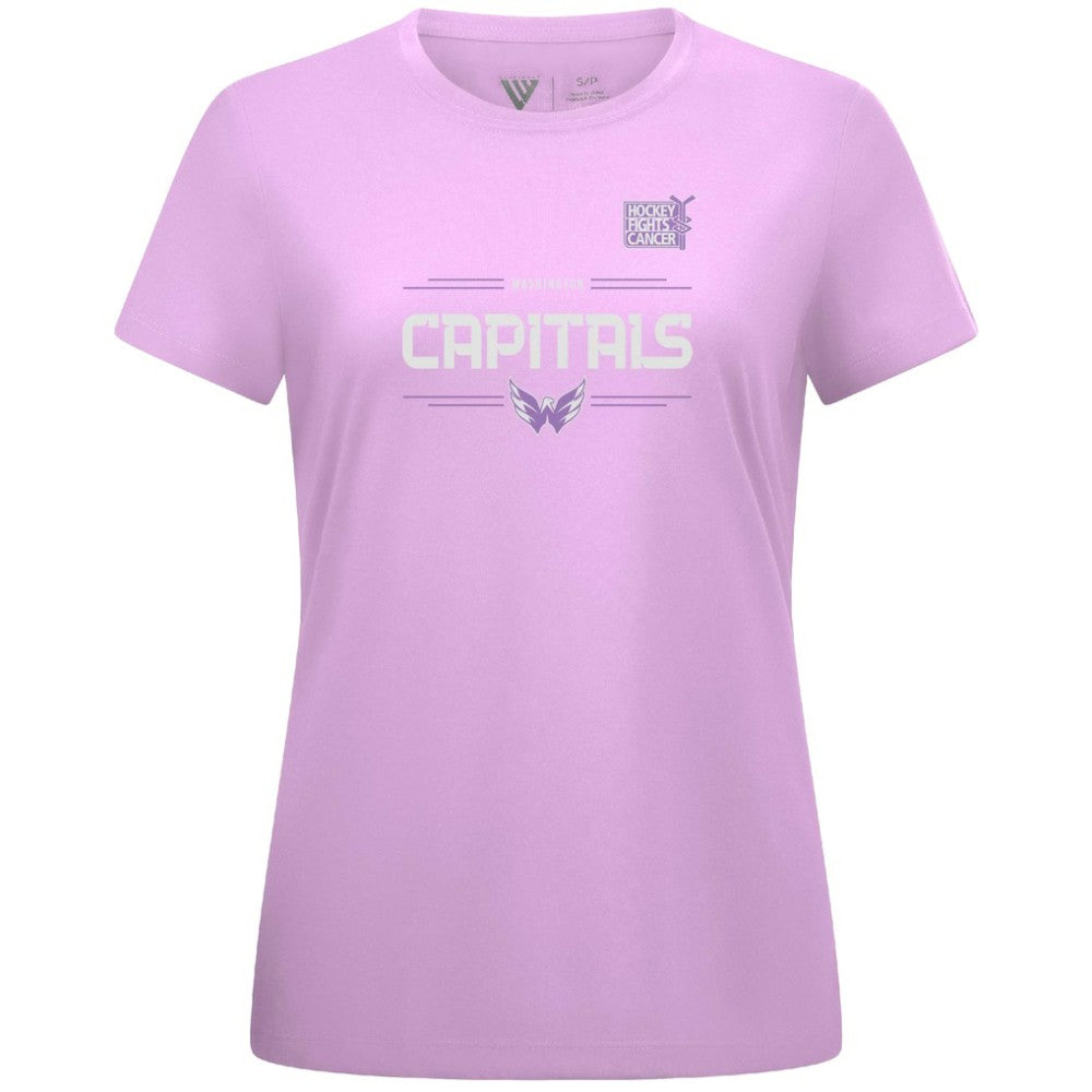 Alexander Ovechkin Washington Capitals Levelwear Women's Hockey Fights Cancer Anthem Name & Number T-Shirt - Lavender | NHL Clearance