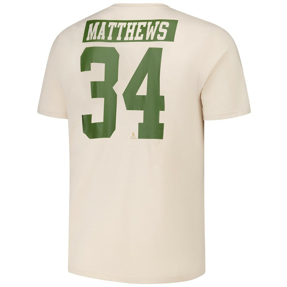 Auston Matthews Toronto Maple Leafs Levelwear 2024 NHL Military Appreciation Richmond Delta Player Name & Number T-Shirt - Khaki | NHL near me