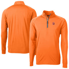 Tampa Bay Buccaneers Cutter & Buck Adapt Eco DryTec Raglan Quarter-Zip Jacket - Orange - NFL