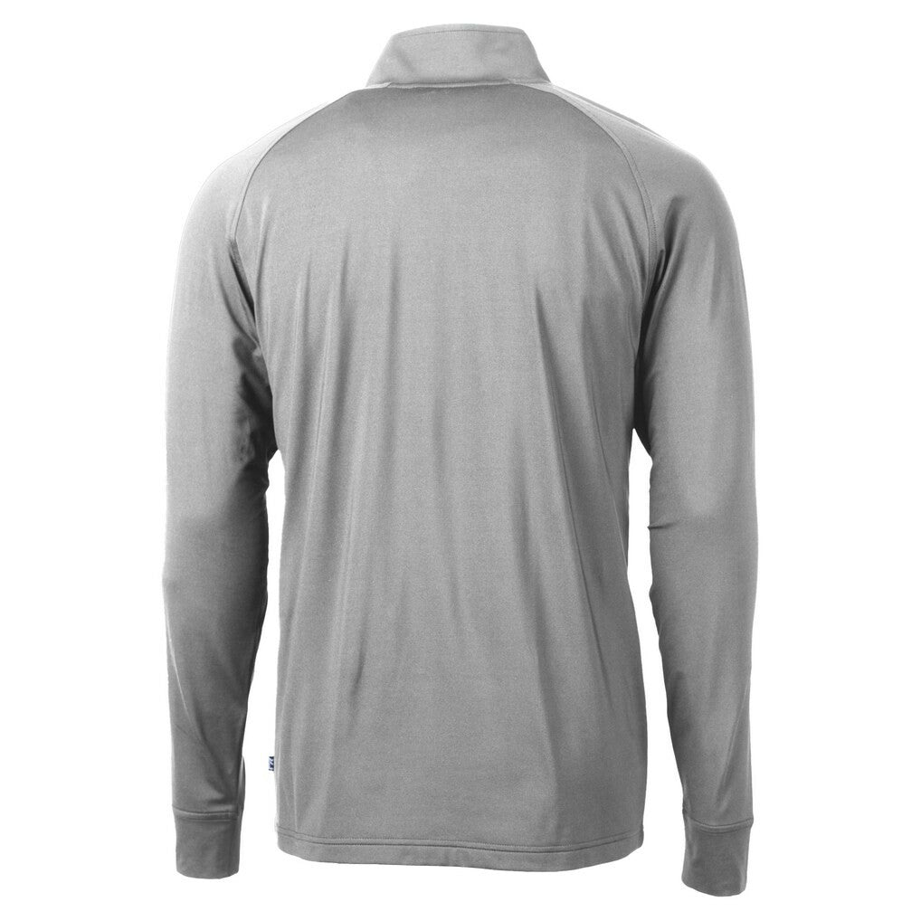 Atlanta Falcons Cutter & Buck Adapt Eco DryTec Raglan Quarter-Zip Jacket - Gray - NFL