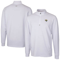 Jacksonville Jaguars Cutter & Buck Traverse Stretch Quarter-Zip Top - White - NFL