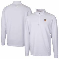 Cincinnati Bengals Cutter & Buck Traverse Stretch Quarter-Zip Top - White - NFL