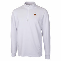 Cincinnati Bengals Cutter & Buck Traverse Stretch Quarter-Zip Top - White - NFL