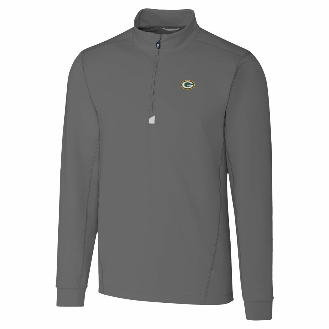 Green Bay Packers Cutter & Buck Traverse Stretch Quarter-Zip Top - Gray - NFL