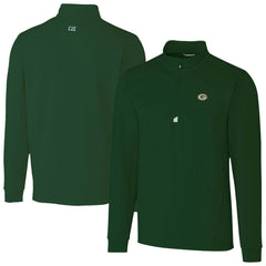 Green Bay Packers Cutter & Buck Traverse Stretch Quarter-Zip Top - Hunter Green - NFL