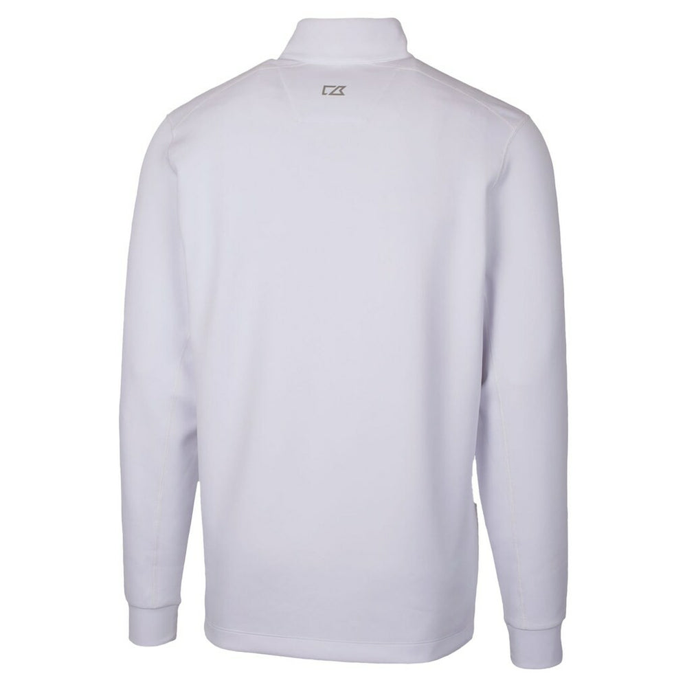 Green Bay Packers Cutter & Buck Traverse Stretch Quarter-Zip Top - White - NFL