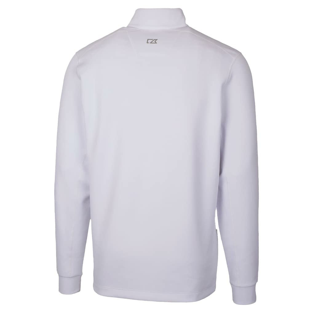 Philadelphia Eagles Cutter & Buck Traverse Stretch Quarter-Zip Top - White - NFL