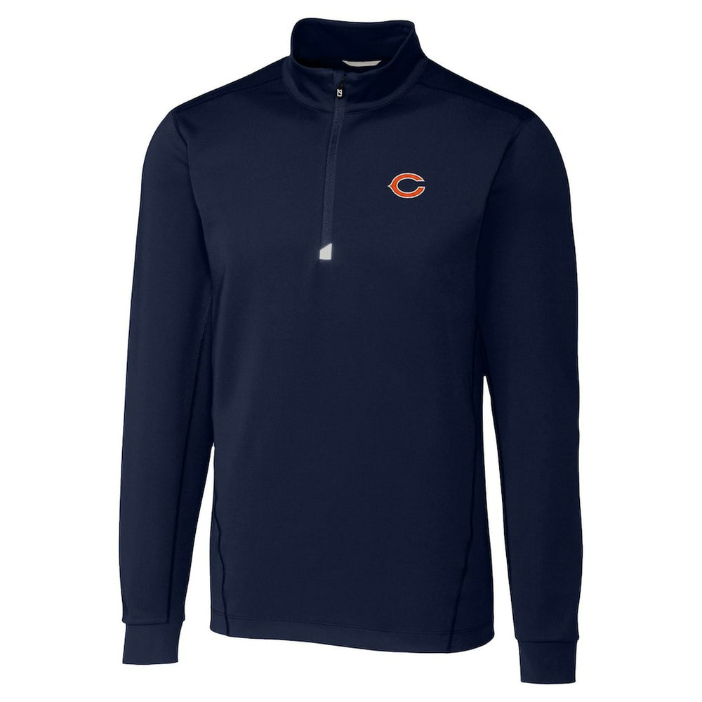 Chicago Bears Cutter & Buck Traverse Stretch Quarter-Zip Top - Navy - NFL