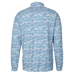 Seattle Seahawks Cutter & Buck Traverse Camo Print Stretch Quarter-Zip Top - Navy - NFL