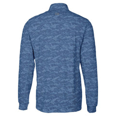Los Angeles Chargers Cutter & Buck Traverse Camo Print Stretch Quarter-Zip Top - Navy - NFL