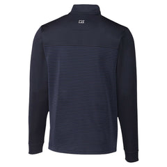 Seattle Seahawks Cutter & Buck Traverse Stripe Stretch DryTec Quarter-Zip Top - Navy - NFL