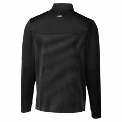 Detroit Lions Cutter & Buck Traverse Stripe Stretch DryTec Quarter-Zip Top - Black - NFL