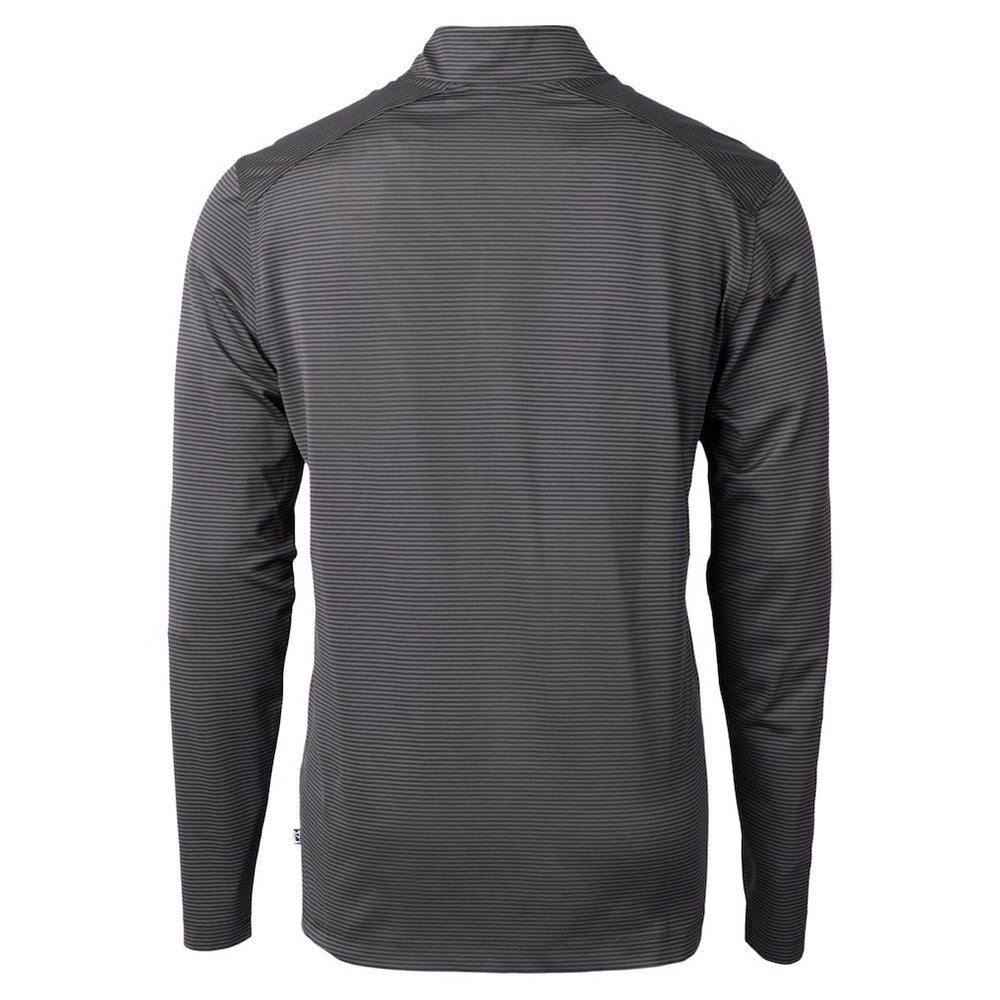 Baltimore Ravens Cutter & Buck Virtue Eco Pique Micro Stripe Quarter-Zip Jacket - Black - NFL