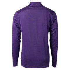 Baltimore Ravens Cutter & Buck Virtue Eco Pique Micro Stripe Quarter-Zip Jacket - Purple - NFL