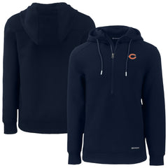 Chicago Bears Cutter & Buck Roam Eco Recycled Half-Zip Hoodie - Navy - NFL