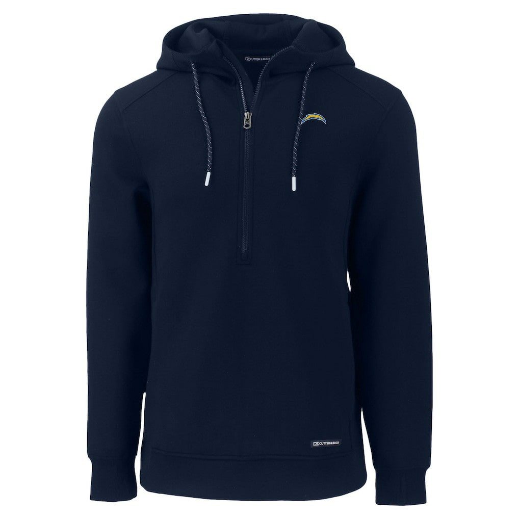 Los Angeles Chargers Cutter & Buck Roam Eco Recycled Half-Zip Hoodie - Navy - NFL