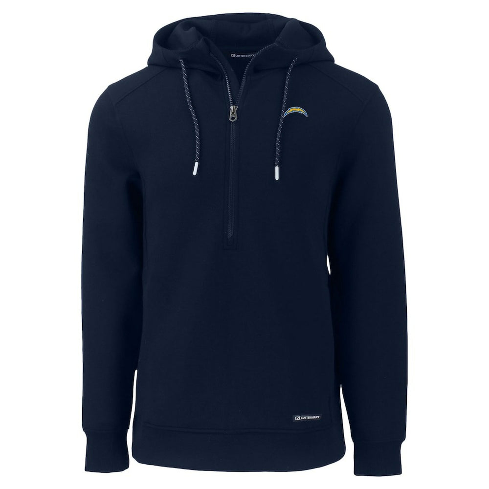 Los Angeles Chargers Cutter & Buck Roam Eco Recycled Half-Zip Hoodie - Navy - NFL