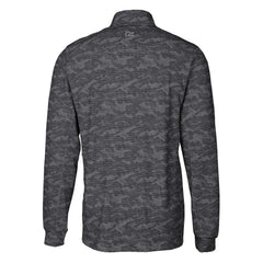 Green Bay Packers Cutter & Buck Big & Tall Traverse Eco Camo Tri-Blend DryTec Quarter-Zip Jacket - Black - NFL