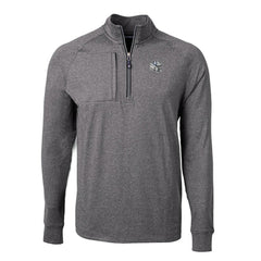 Indianapolis Colts Cutter & Buck Big & Tall Adapt Eco Raglan Quarter-Zip Jacket - Heather Black - NFL