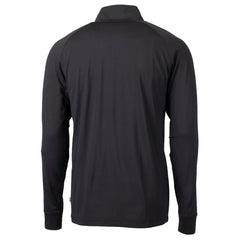 Miami Dolphins Cutter & Buck Big & Tall Adapt Eco DryTec Raglan Quarter-Zip Jacket - Black - NFL