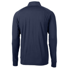 Buffalo Bills Cutter & Buck Big & Tall Adapt Eco DryTec Raglan Quarter-Zip Jacket - Navy - NFL