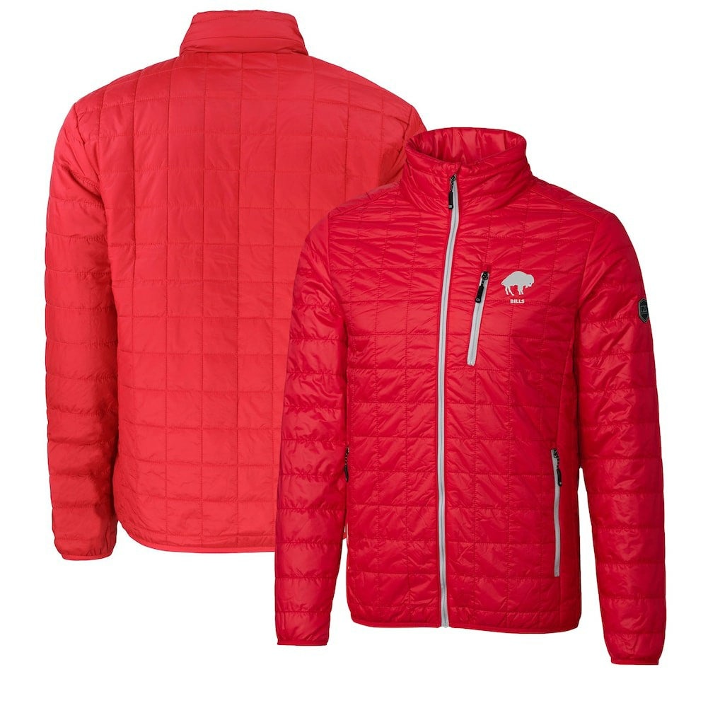Buffalo Bills Cutter & Buck Big & Tall Rainier PrimaLoft Eco Insulated Full-Zip Puffer Jacket - Red - NFL