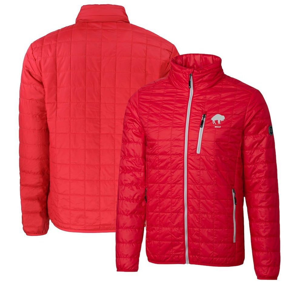 Buffalo Bills Cutter & Buck Big & Tall Rainier PrimaLoft Eco Insulated Full-Zip Puffer Jacket - Red - NFL