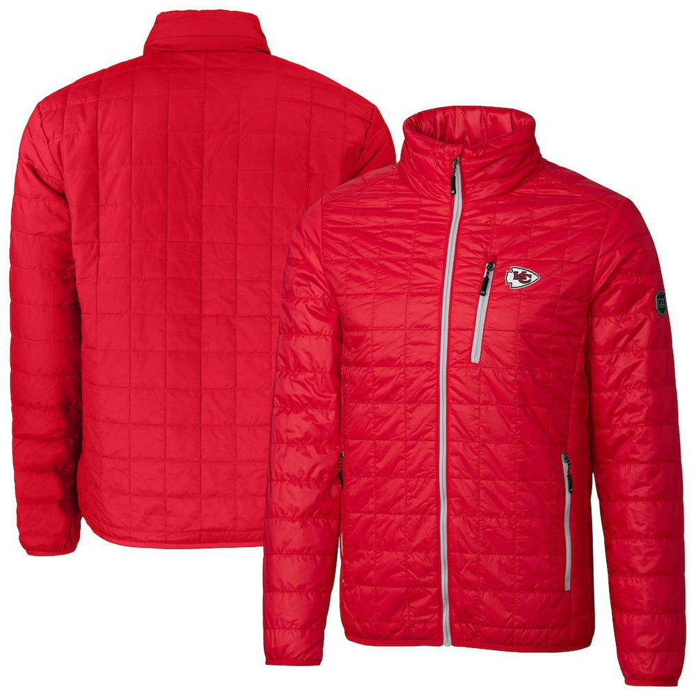 Kansas City Chiefs Cutter & Buck Big & Tall Rainier PrimaLoft Eco Insulated Full-Zip Hoodie Puffer Jacket - Red - NFL