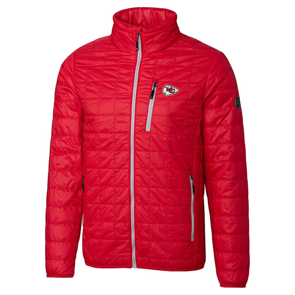 Kansas City Chiefs Cutter & Buck Big & Tall Rainier PrimaLoft Eco Insulated Full-Zip Hoodie Puffer Jacket - Red - NFL