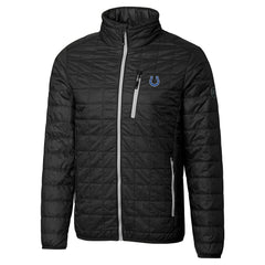 Indianapolis Colts Cutter & Buck Big & Tall Rainier PrimaLoft Eco Insulated Full-Zip Hoodie Puffer Jacket - Black - NFL