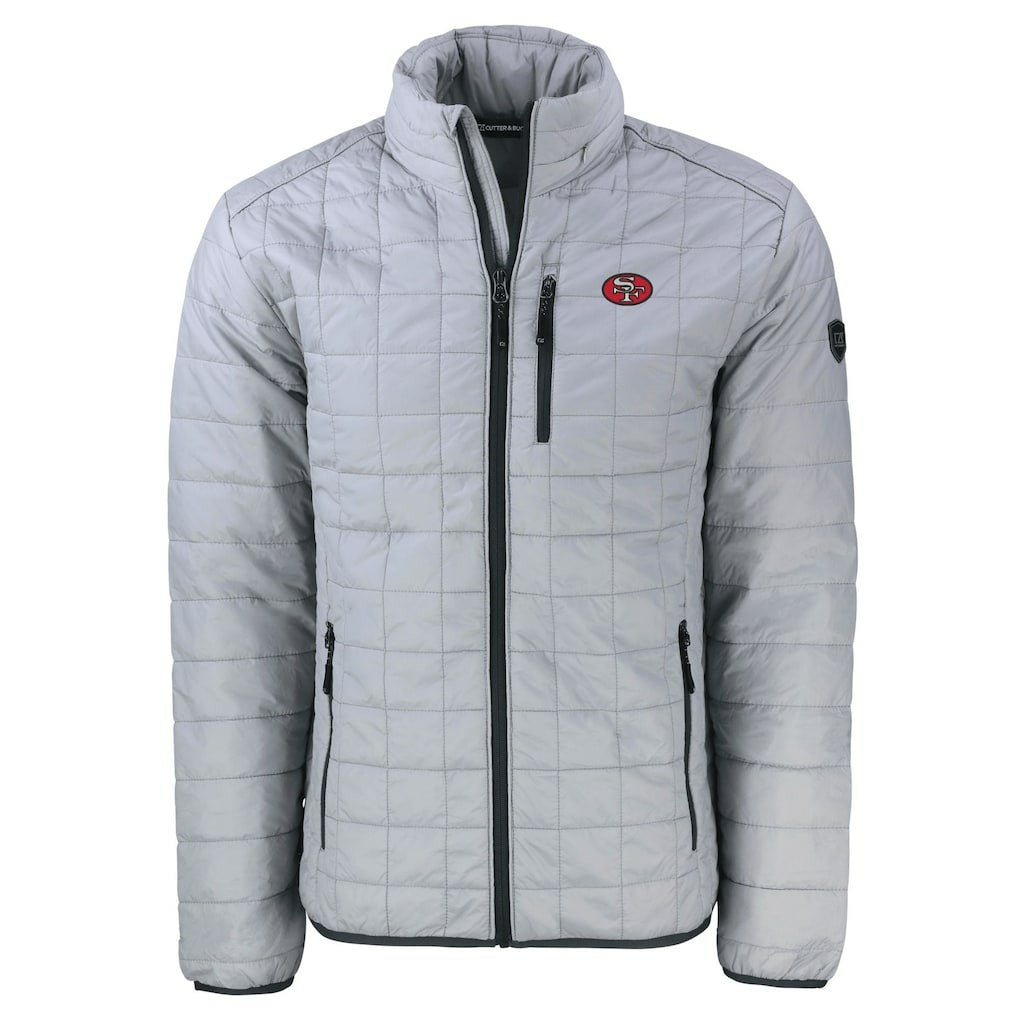 San Francisco 49ers Cutter & Buck Big & Tall Rainier PrimaLoft Eco Insulated Full-Zip Puffer Jacket - Gray - NFL