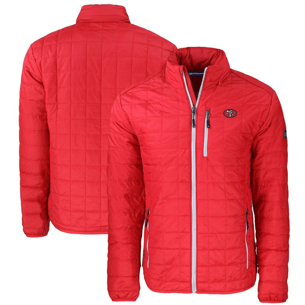 San Francisco 49ers Cutter & Buck Big & Tall Rainier PrimaLoft Eco Insulated Full-Zip Puffer Jacket - Red - NFL