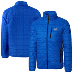 New York Giants Cutter & Buck Big & Tall Rainier PrimaLoft Eco Insulated Full-Zip Puffer Jacket - Royal - NFL