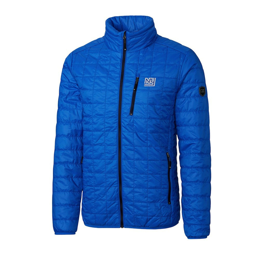 New York Giants Cutter & Buck Big & Tall Rainier PrimaLoft Eco Insulated Full-Zip Puffer Jacket - Royal - NFL