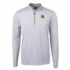 Green Bay Packers Cutter & Buck Big & Tall Virtue Eco Pique Micro Stripe Tri-Blend Quarter-Zip Jacket - Gray - NFL