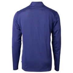 Indianapolis Colts Cutter & Buck Big & Tall Virtue Eco Pique Micro Stripe Tri-Blend Quarter-Zip Jacket - Royal - NFL