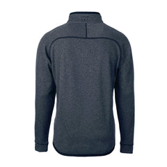 Buffalo Bills Cutter & Buck Big & Tall Mainsail Sweater-Knit Half-Zip Jacket - Heather Navy - NFL