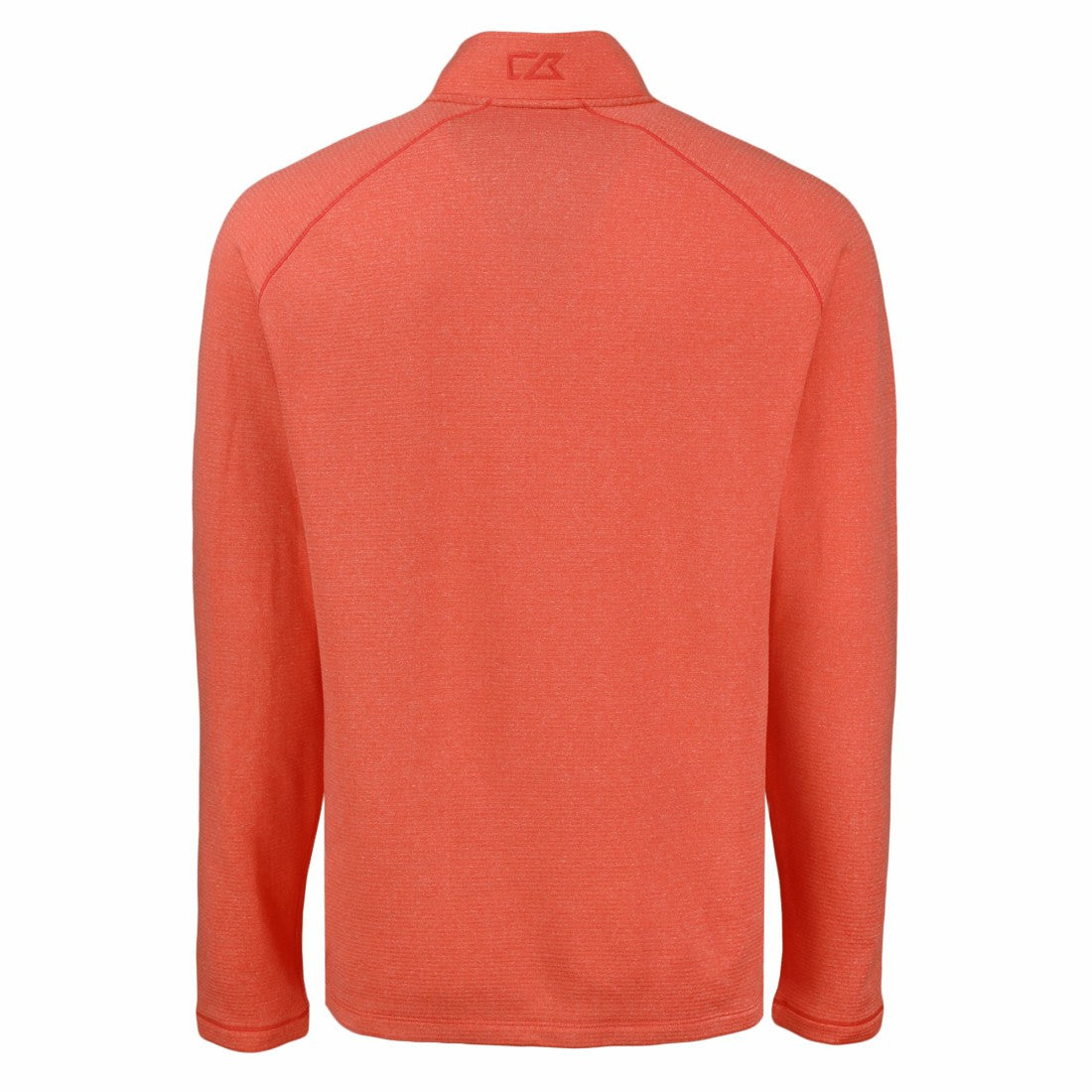 Denver Broncos Cutter & Buck Peshastin Eco Fleece Tri-Blend Raglan Recycled Quarter-Zip Jacket - Heather Orange - NFL