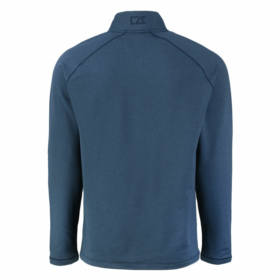 Denver Broncos Cutter & Buck Peshastin Eco Fleece Tri-Blend Raglan Recycled Quarter-Zip Jacket - Heather Navy - NFL