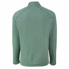 Green Bay Packers Cutter & Buck Peshastin Eco Fleece Tri-Blend Raglan Recycled Quarter-Zip Jacket - Heather Green - NFL