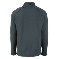 Minnesota Vikings Cutter & Buck Peshastin Eco Fleece Tri-Blend Raglan Recycled Quarter-Zip Jacket - Heather Black - NFL