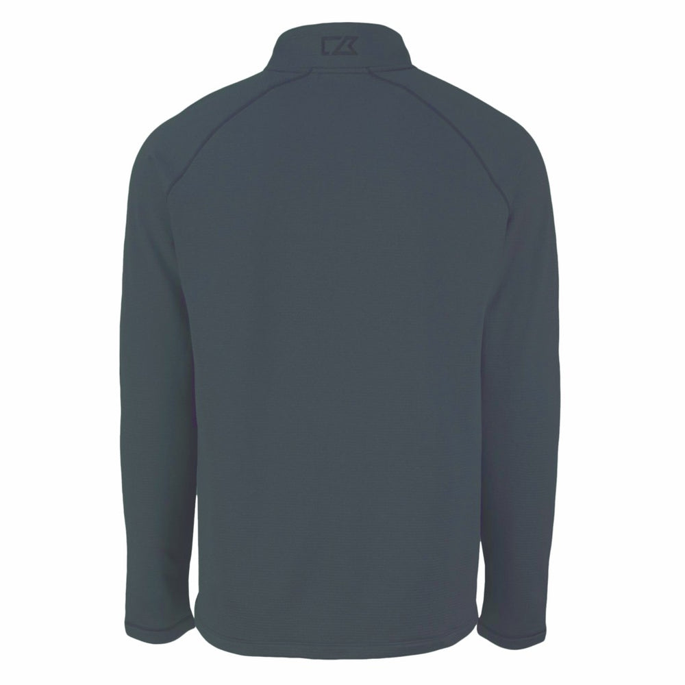 New York Jets Cutter & Buck Peshastin Eco Fleece Recycled Half-Zip Top - Heather Black - NFL
