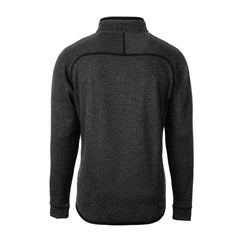Atlanta Falcons Cutter & Buck Big & Tall Mainsail Sweater-Knit Raglan Half-Zip Jacket - Heather Charcoal - NFL
