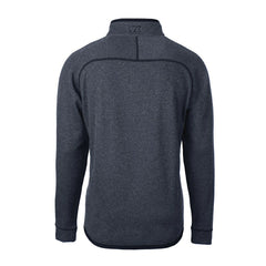 New York Giants Cutter & Buck Big & Tall Mainsail Sweater-Knit Raglan Half-Zip Jacket - Heather Navy - NFL
