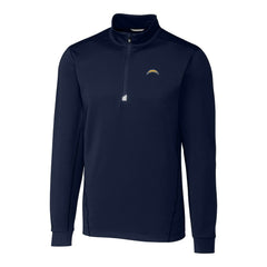 Los Angeles Chargers Cutter & Buck Big & Tall Traverse Stretch Quarter-Zip Top - Navy - NFL