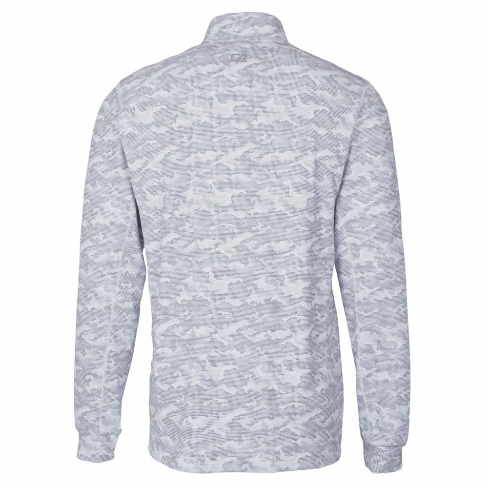 Pittsburgh Steelers Cutter & Buck Big & Tall Traverse Eco Camo Tri-Blend DryTec Quarter-Zip Jacket - Charcoal - NFL