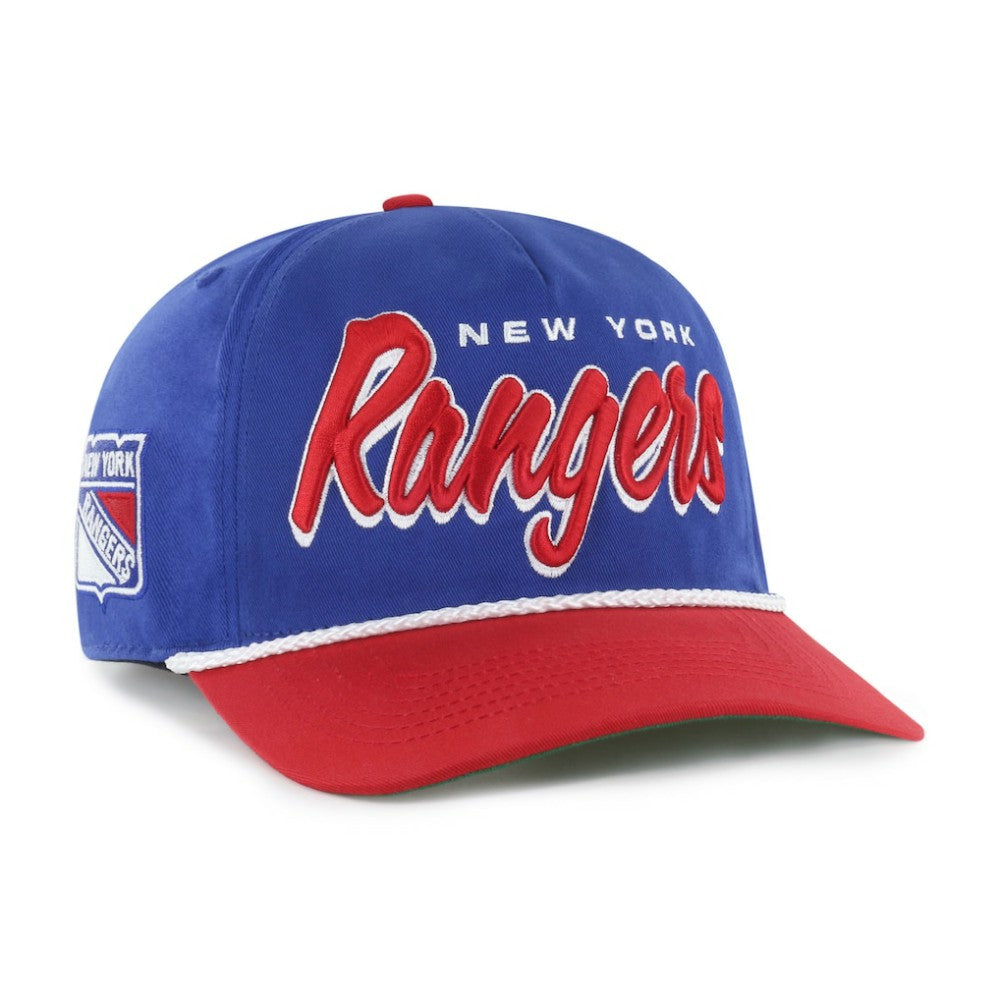 New York Rangers '47 Dropshadow Rope Hitch Adjustable Hat - Blue/Red | 47 brand online