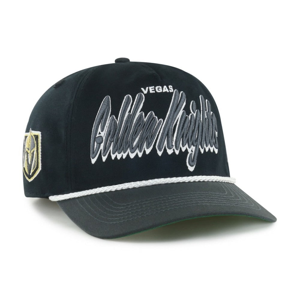 Vegas Golden Knights '47 Dropshadow Rope Hitch Adjustable Hat - Black/Charcoal | 47 brand near me