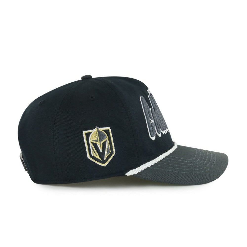 Vegas Golden Knights '47 Dropshadow Rope Hitch Adjustable Hat - Black/Charcoal | 47 brand near me